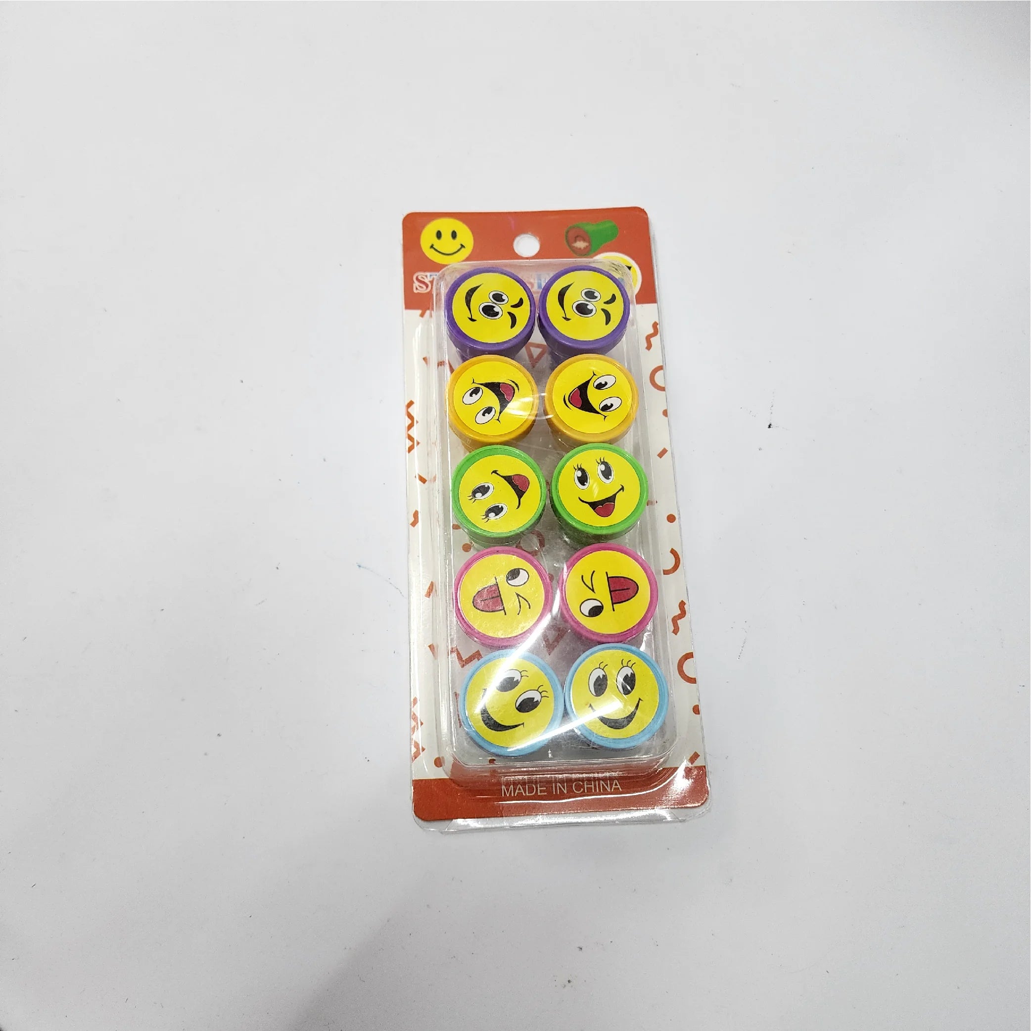 10-Piece Smiling Face Stamp Set