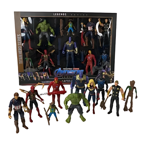 Marvel Avengers Legends Series Action Figures Set - 10pcs Collectible Toys for Kids