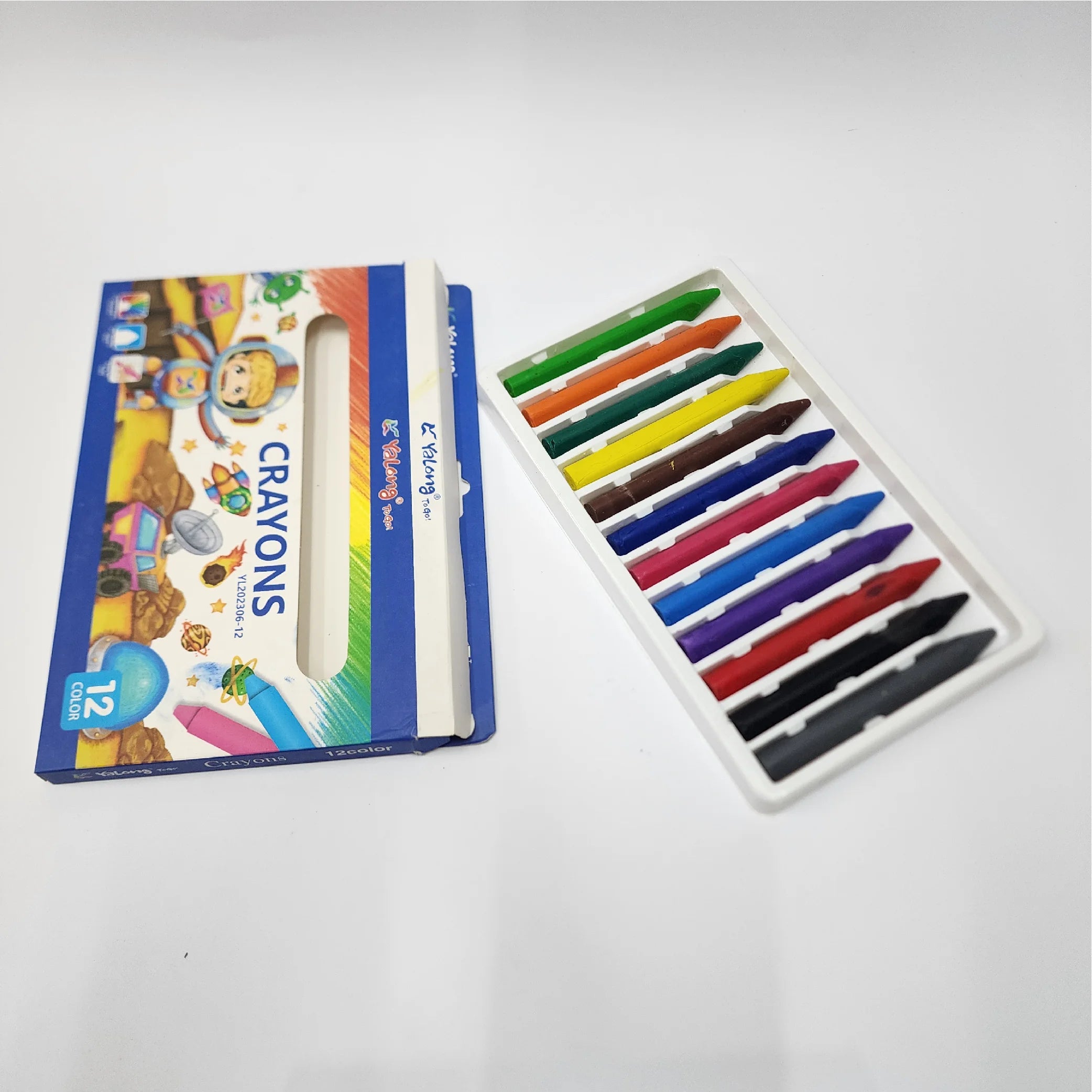 12-Color Crayon Set
