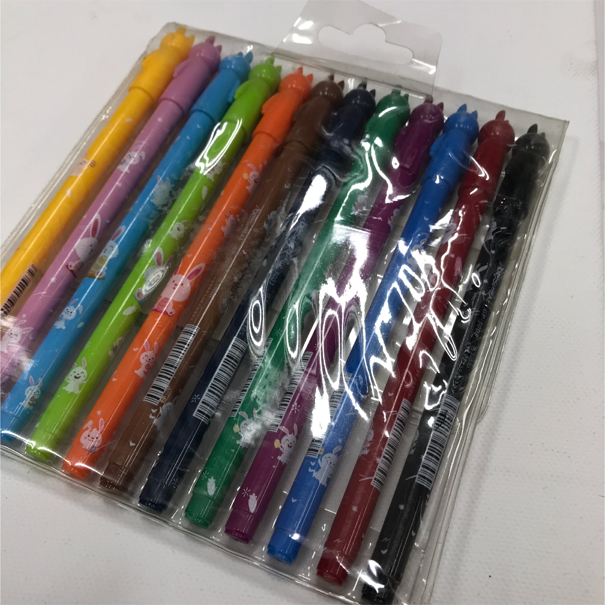 12-Color Gel Pen Set - 0.5mm Fine Point for Creative Writing and Drawing