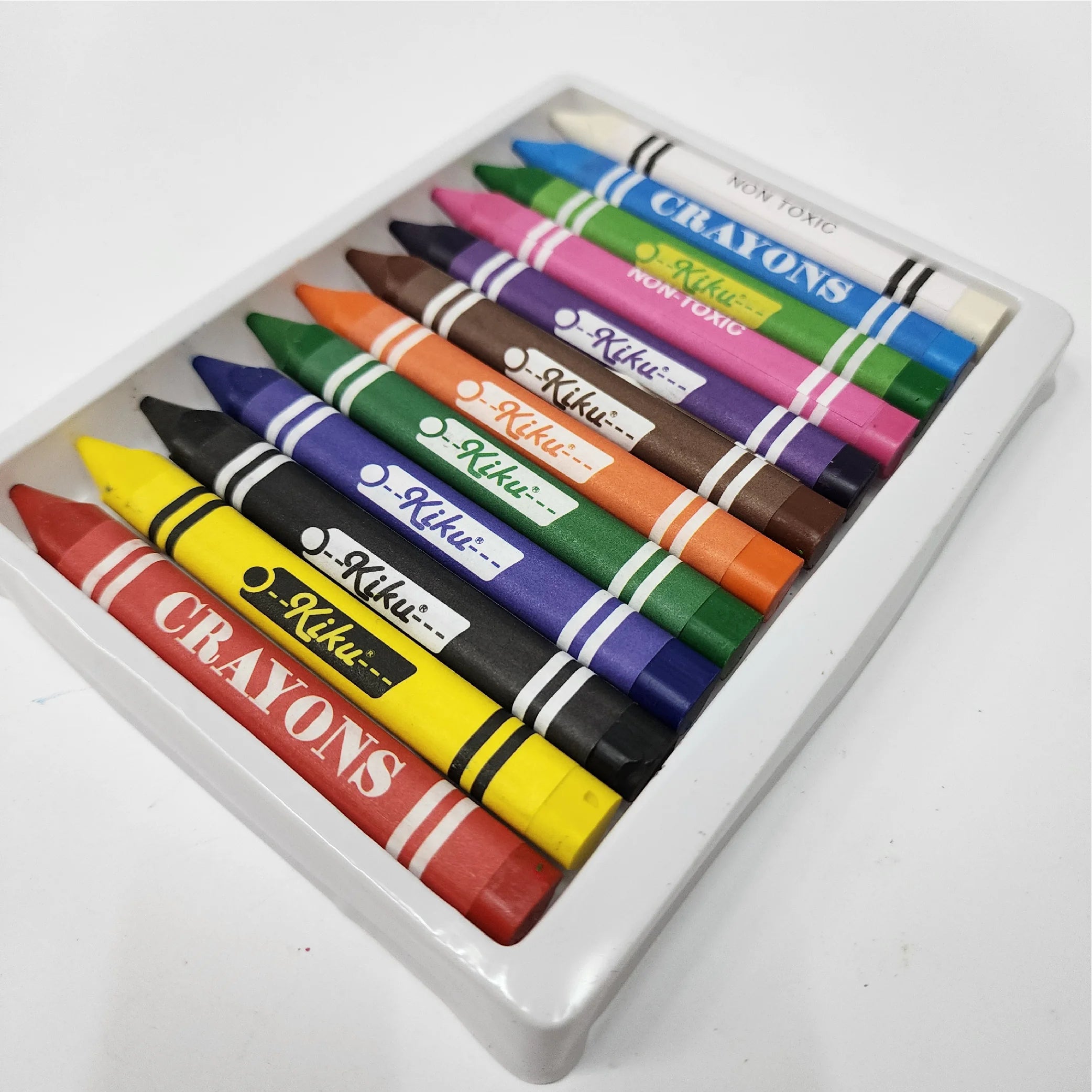 12-Colour Jumbo Triangle Crayons