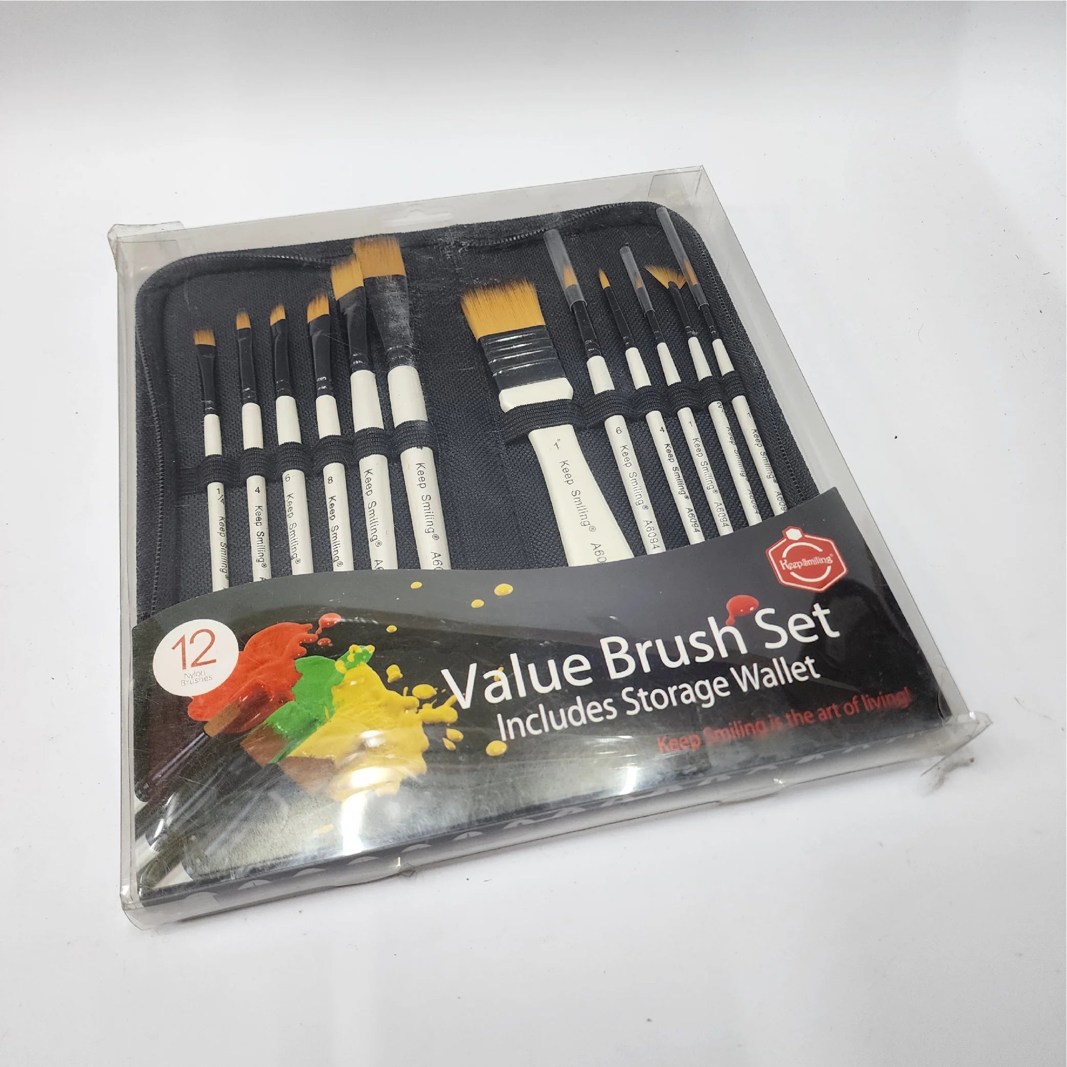 12-Piece Brush Set with Storage Wallet