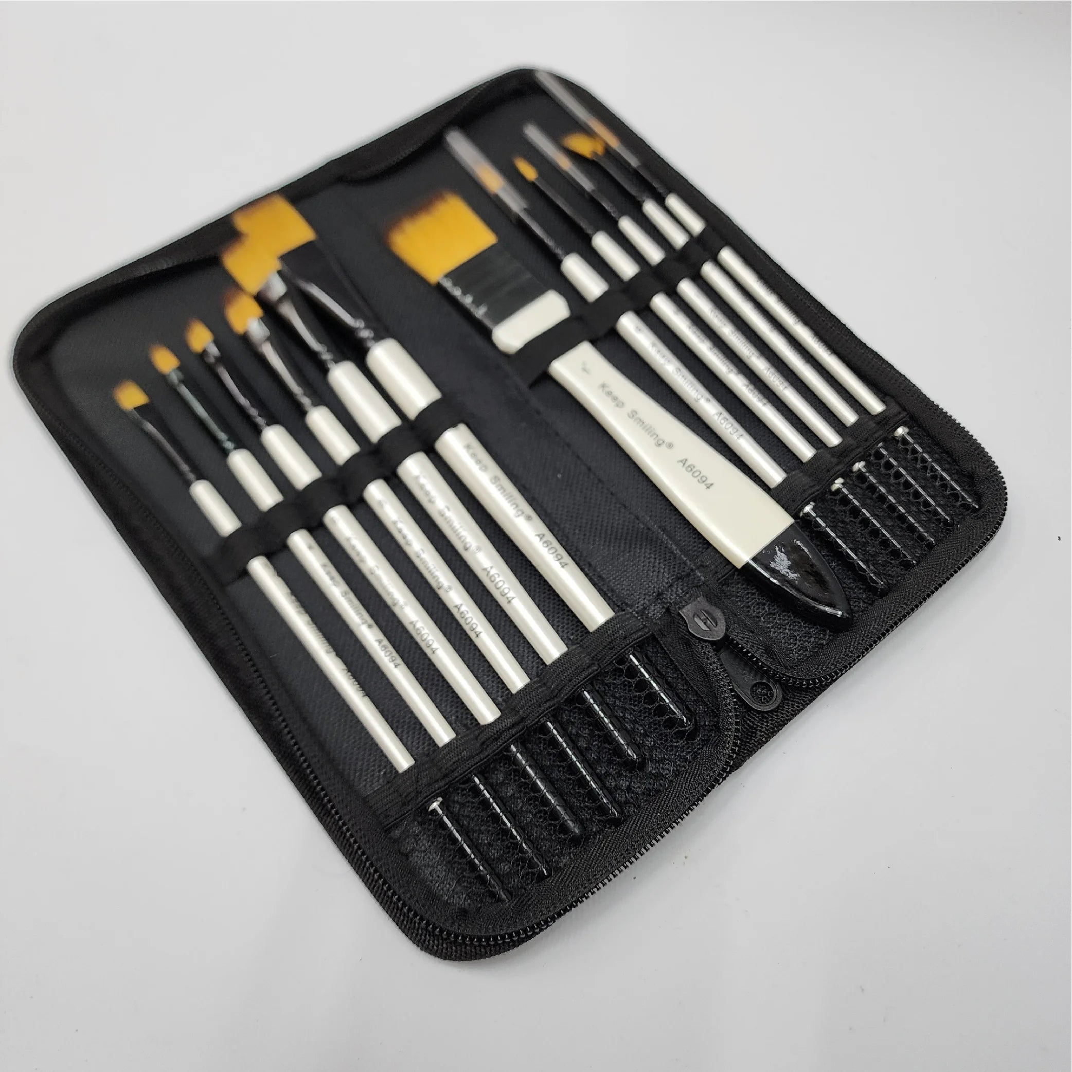 12-Piece Brush Set with Storage Wallet
