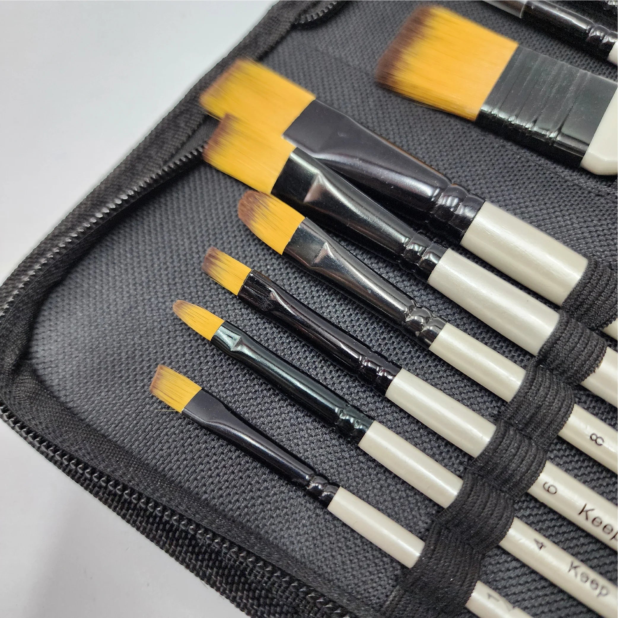 12-Piece Brush Set with Storage Wallet