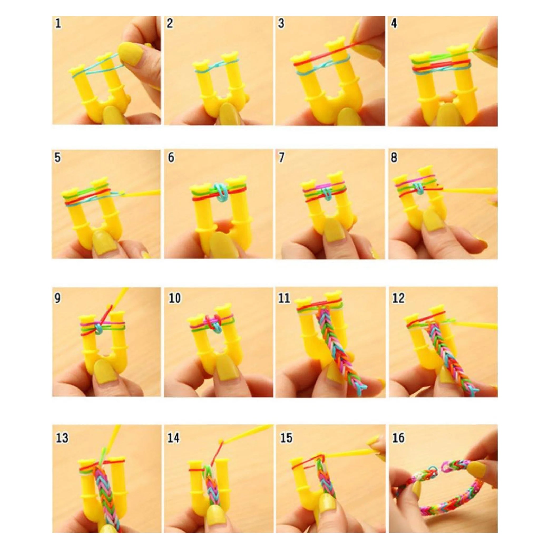 Loom Rubber Band Twister Set with Tools, Charms, and S-Clips