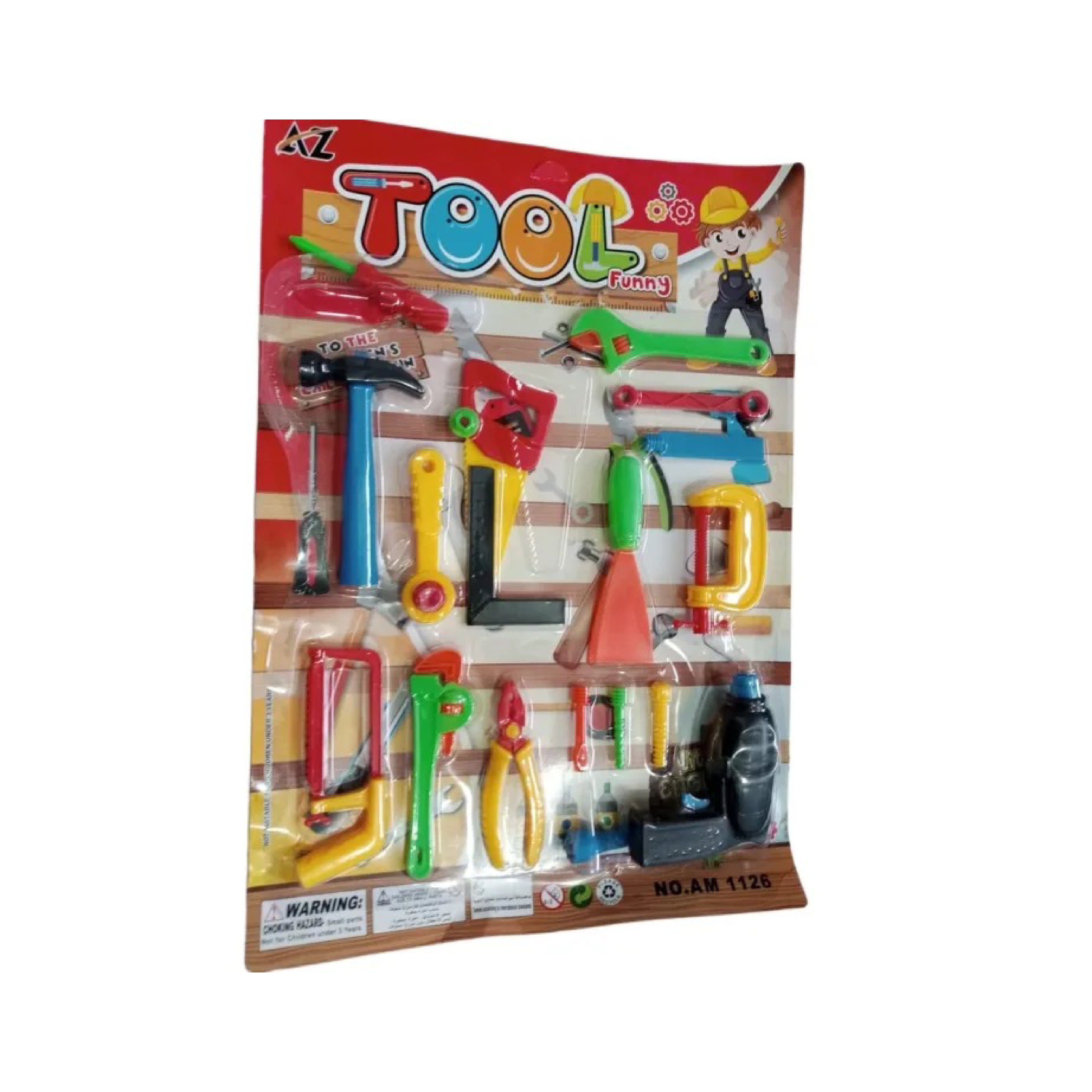 19 PCS Super Toy Tool Kit Set - Pretend Play Construction Tools for Kids