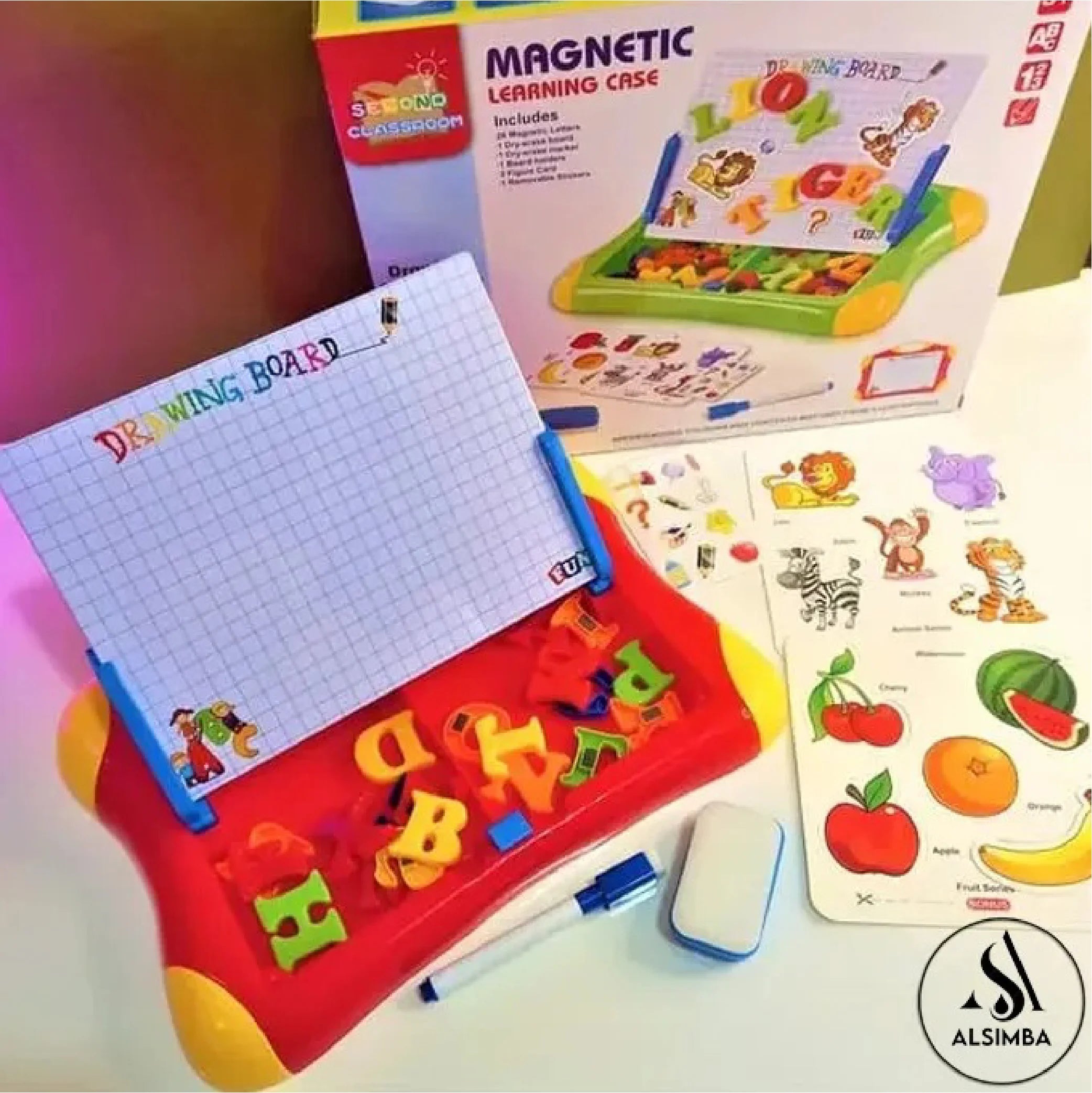 Magnetic Learning Case Drawing Board for Kids
