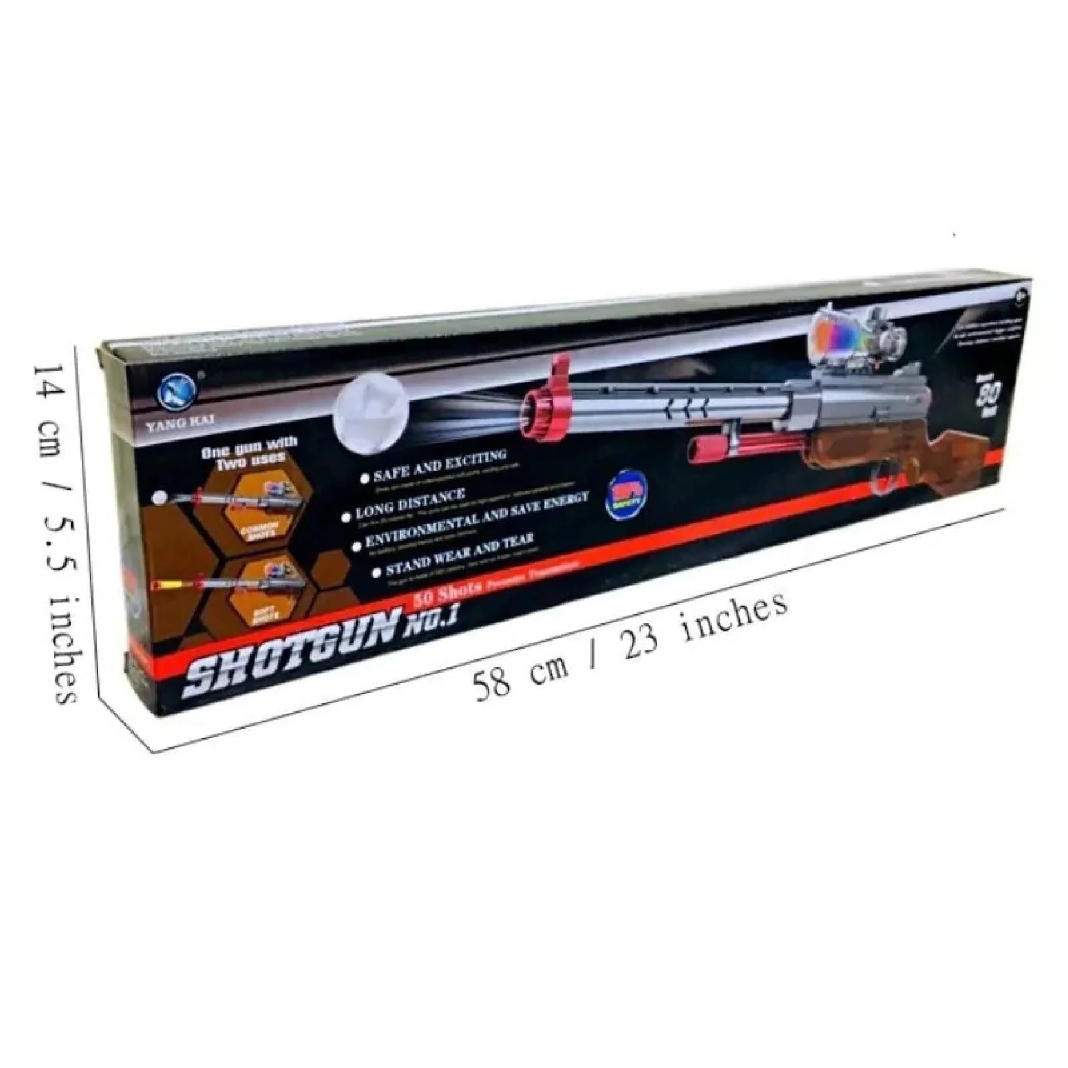 2-in-1 Manual Reload Shotgun Darts Shooter & Bubble Shooter - Fun & Safe Play!