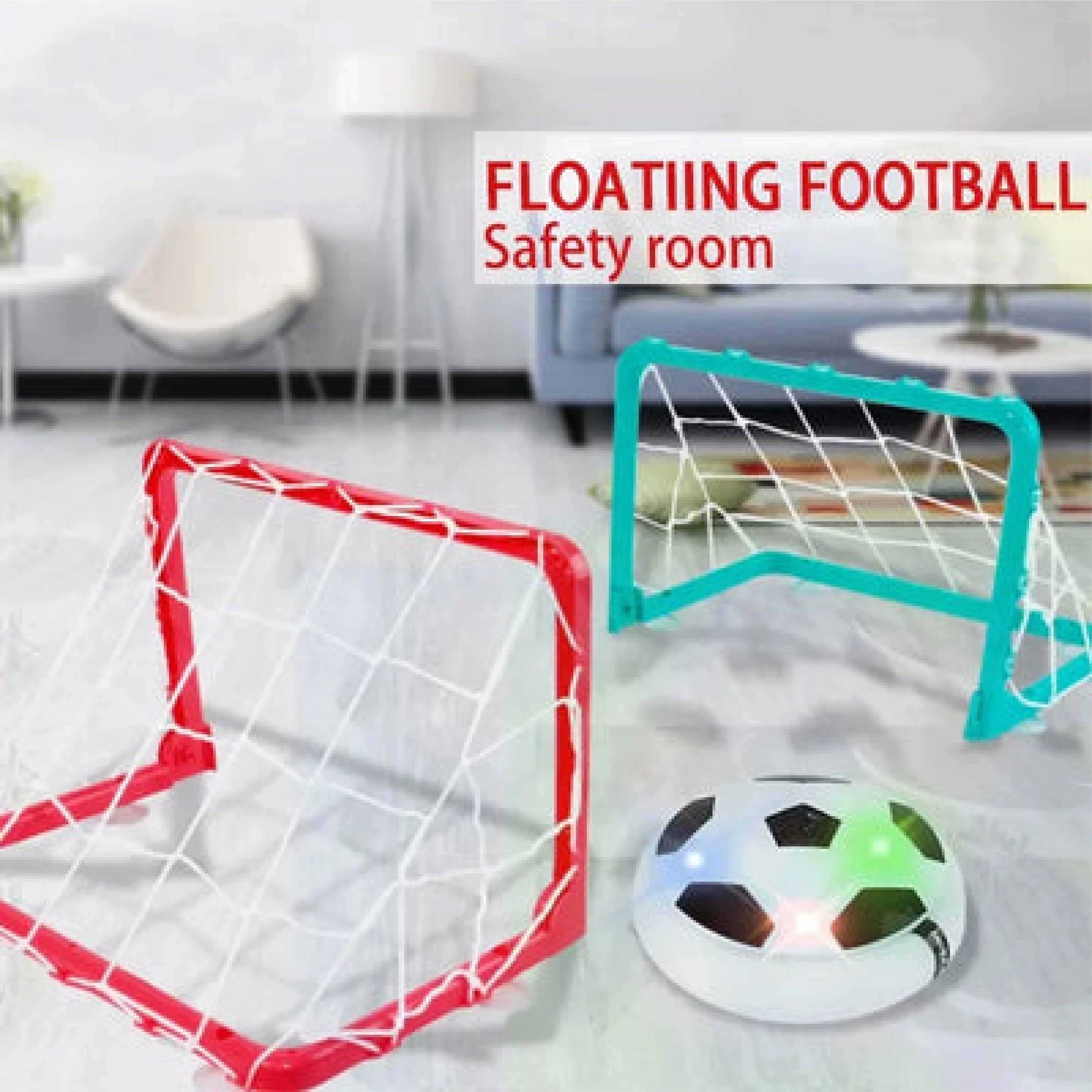 Magic Floating Football Game with 2 Goal Posts - Indoor Sports Game for Kids & Adults - Model 9705