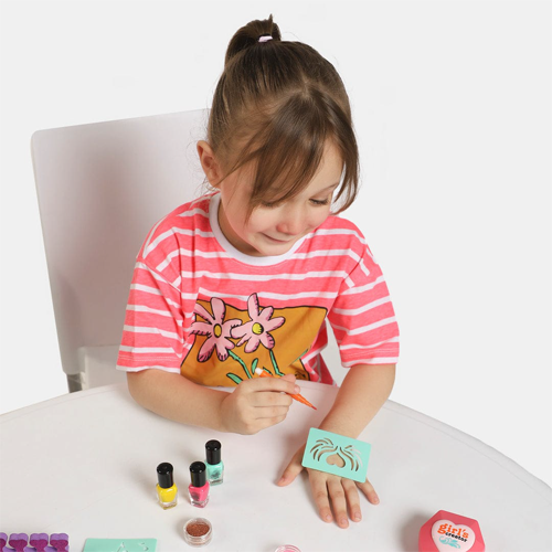 2-in-1 Tattoo & Nail Art Play Set for Girls