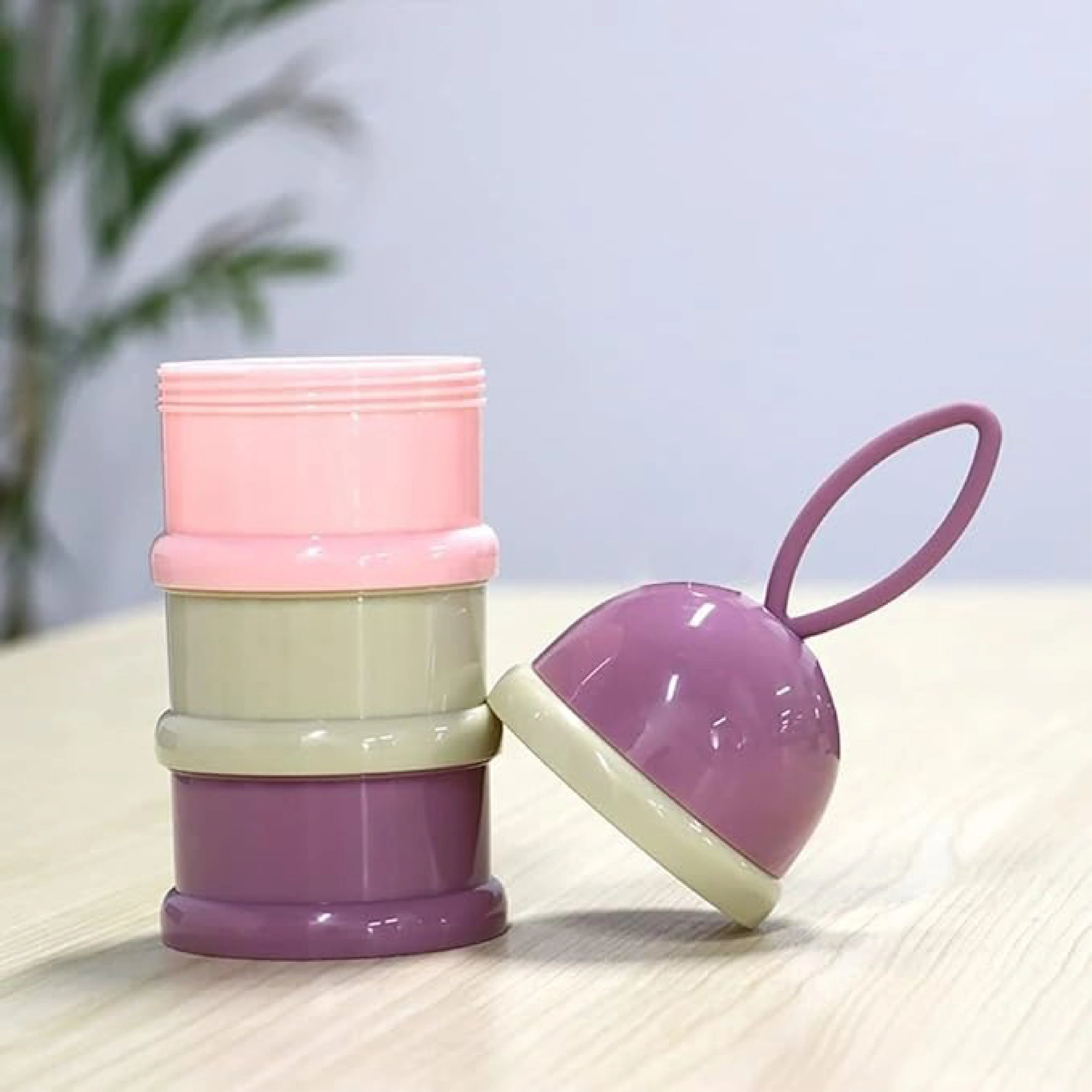 3-Layer Bear Portable Baby Food & Snack Storage