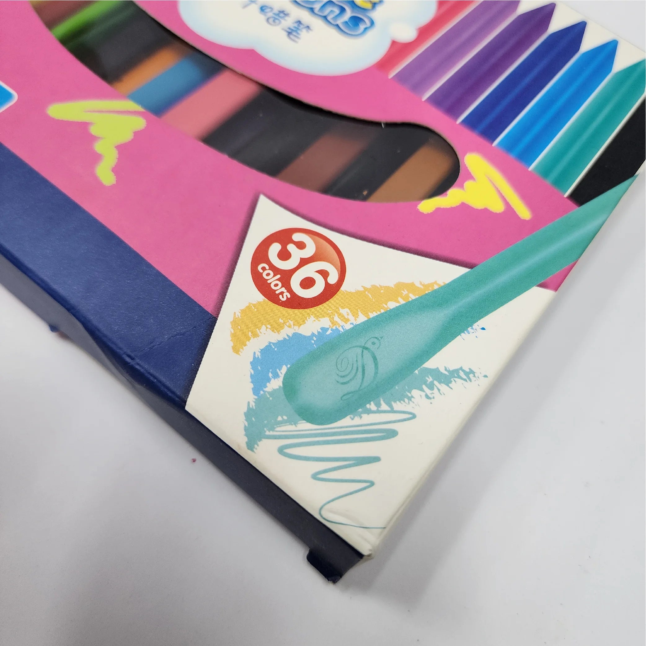 36-Color Plastic Crayon Set