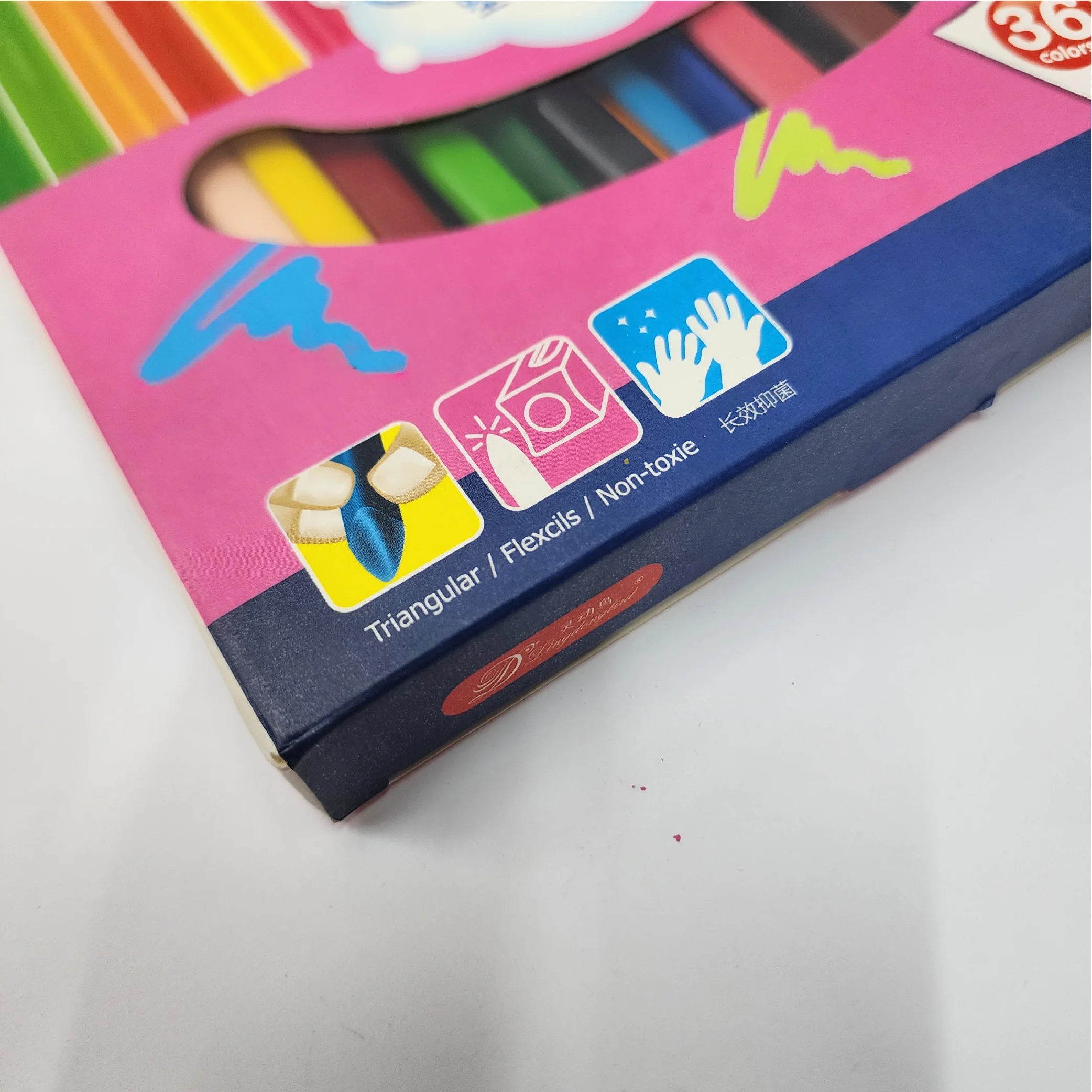 36-Color Plastic Crayon Set