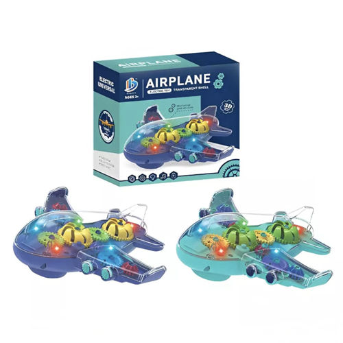 Gear Airplane Toy with Lights and Music - Perfect for Toddlers