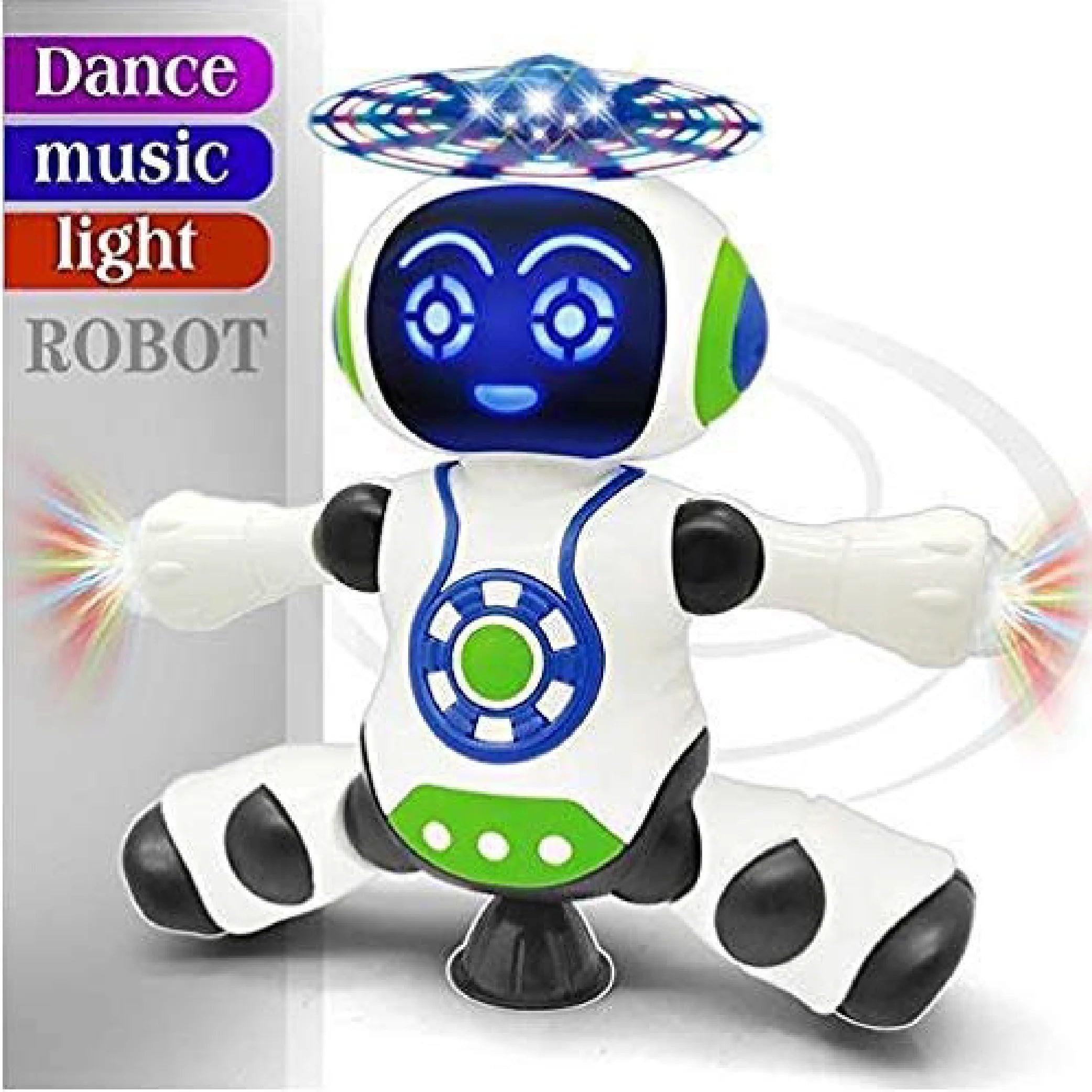 360-Degree Dancing Robot with Bump and Go Function