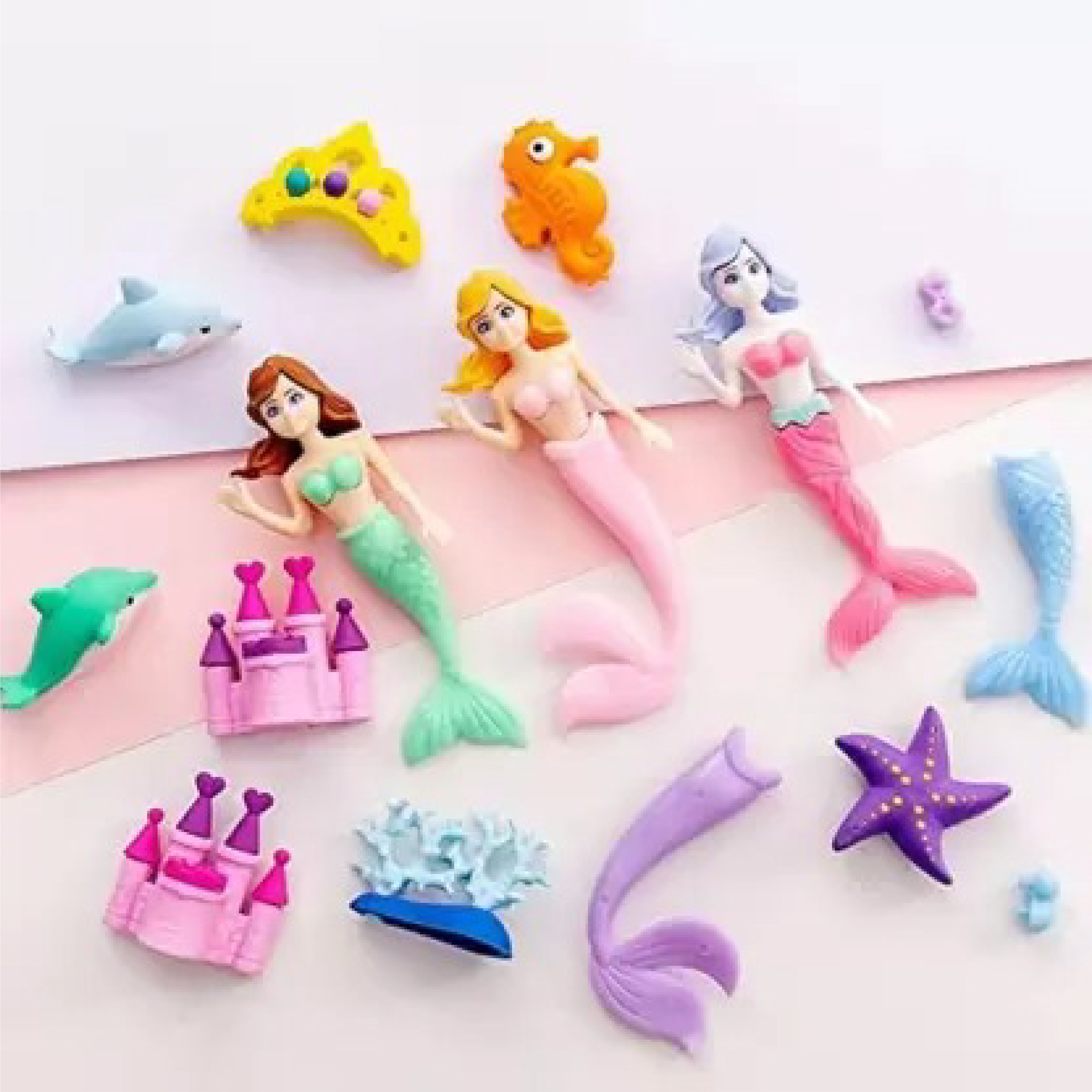 Mermaid Princess Erasers – 3D Pencil Erasers for Kids