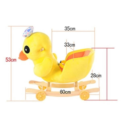 Duck Baby Rocking Chair & Ride-On – 2-in-1 Plush Toy
