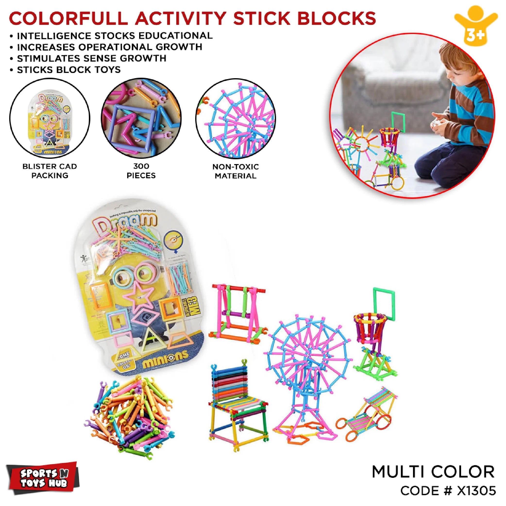 Children’s Educational Smart Stick Building Blocks - 4D Puzzle Assembly Toy!