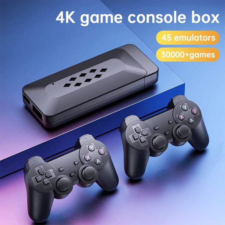 4K game console box with two controllers Retro Plug & Play Game Stick – SmartToys.pk