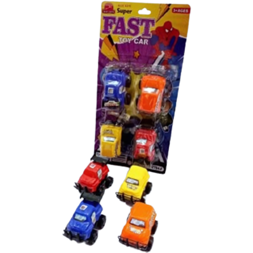 4-Pack Mini Jeep Playset Toy For Kids