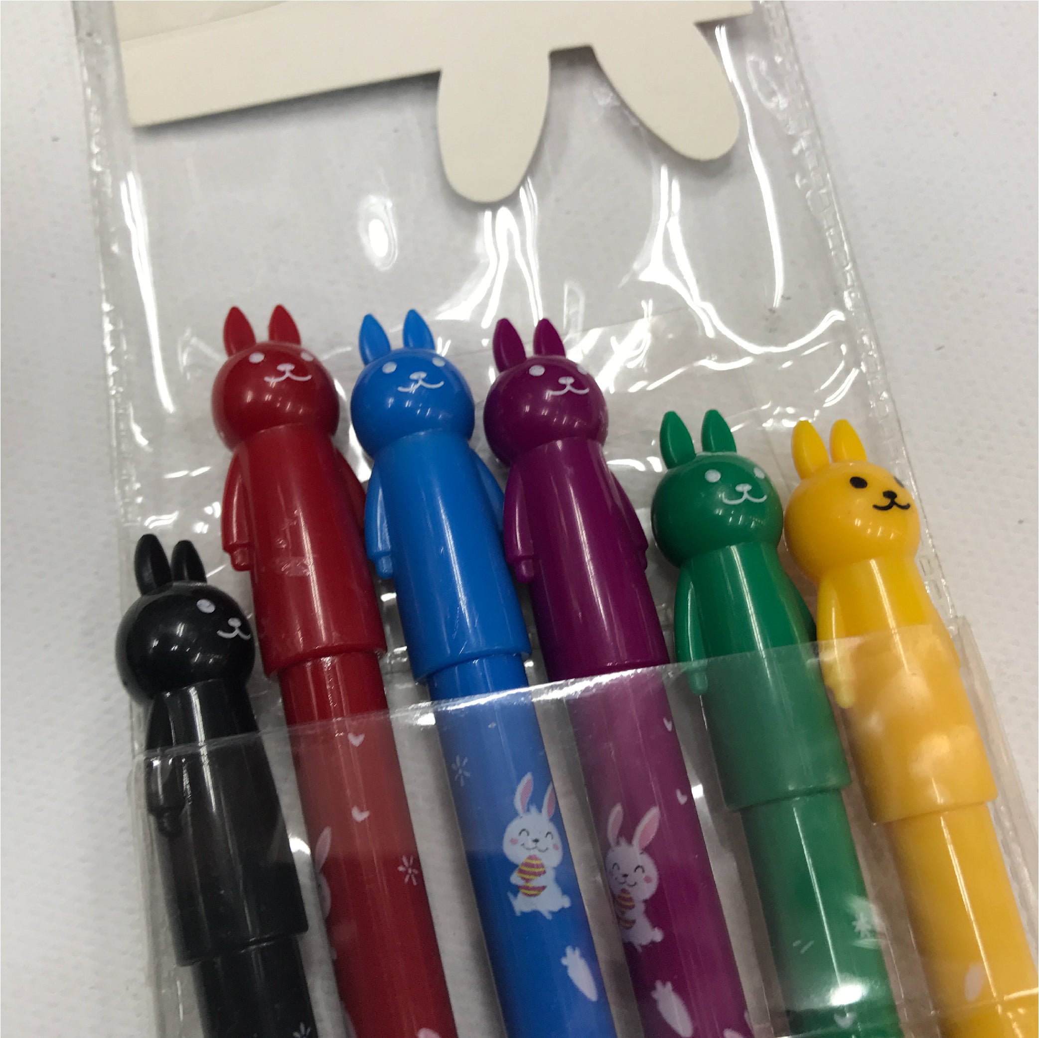 6-Color Bunny Gel Pen Set - Cute and Vibrant Writing Tools