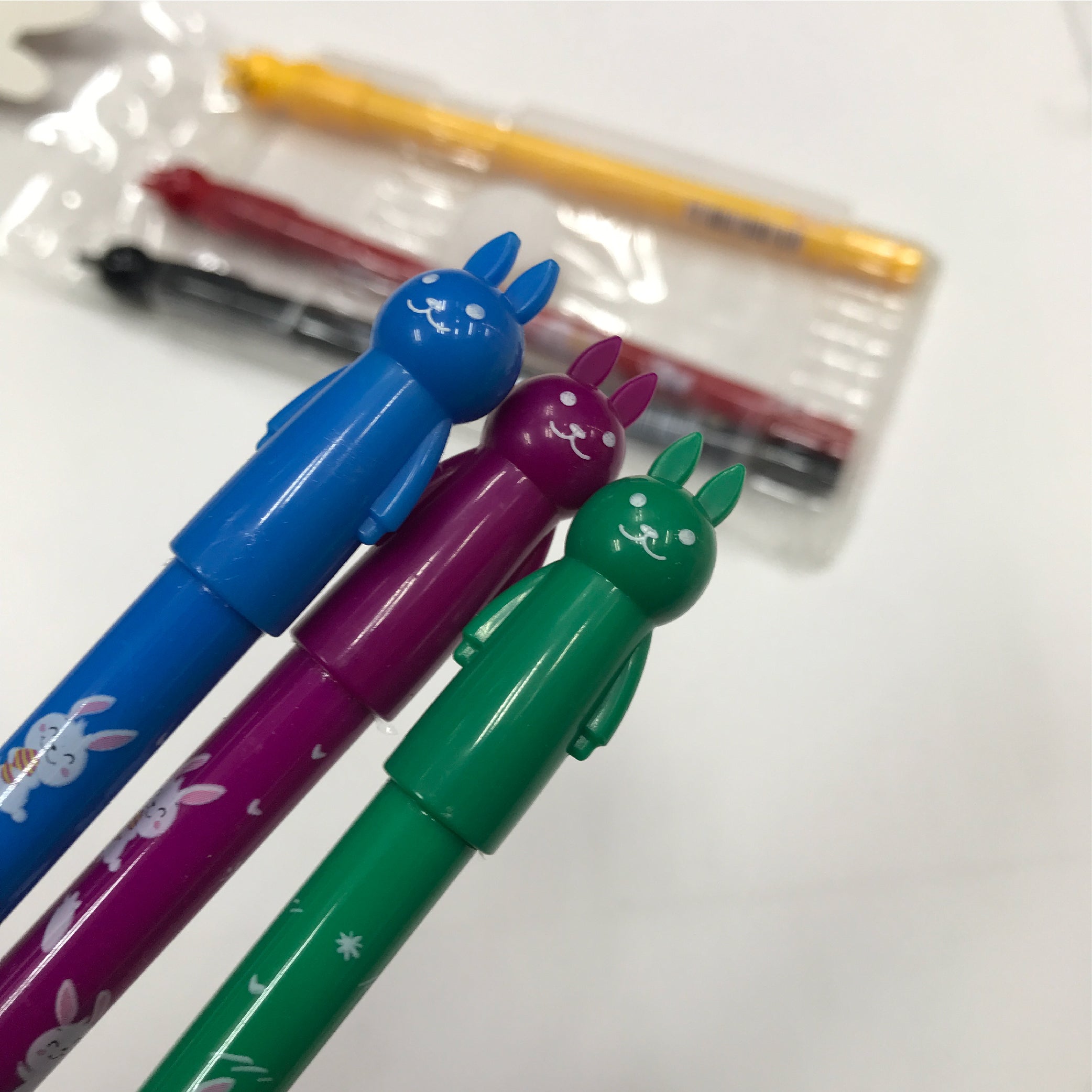 6-Color Bunny Gel Pen Set - Cute and Vibrant Writing Tools