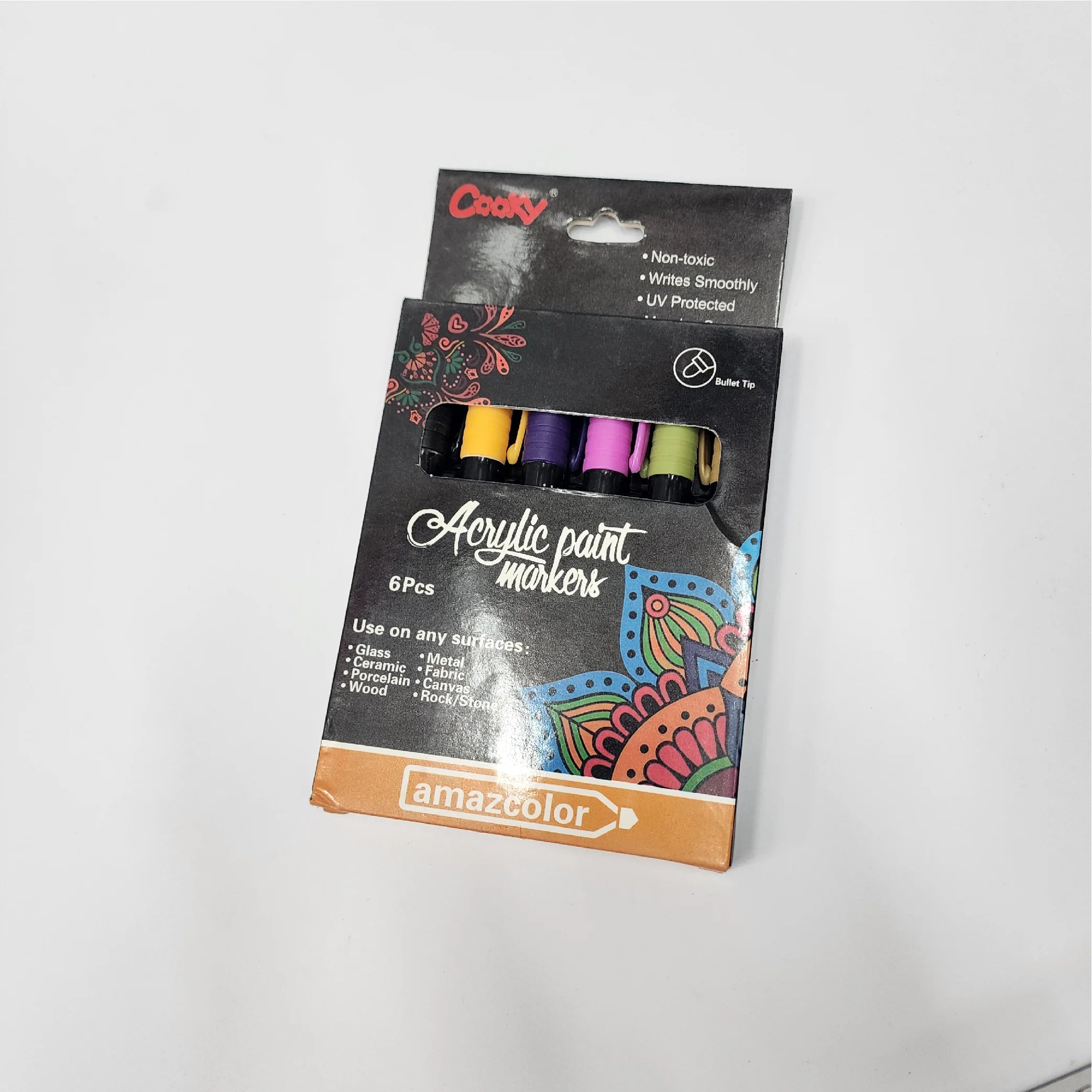 6-Piece Acrylic Paint Marker Set
