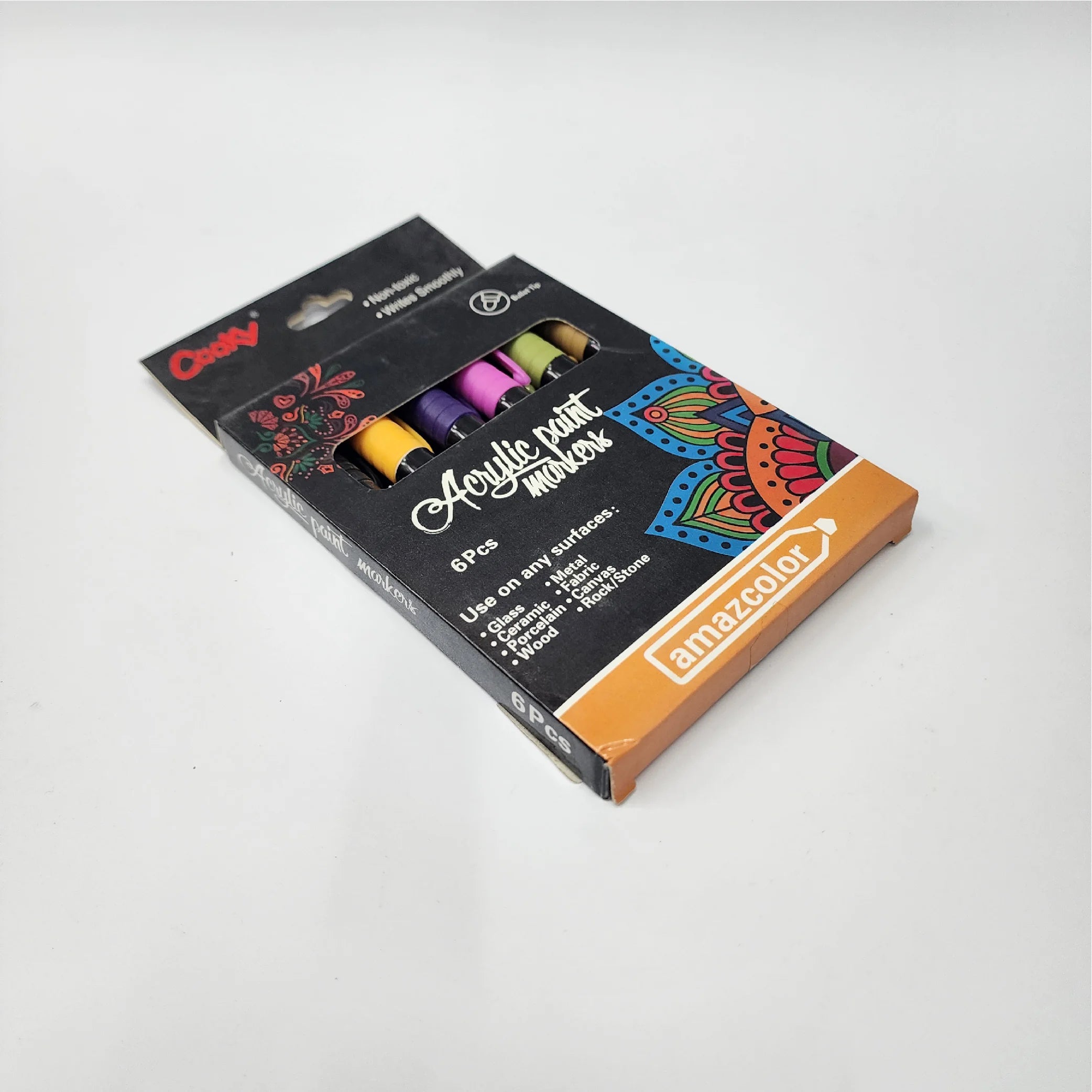 6-Piece Acrylic Paint Marker Set