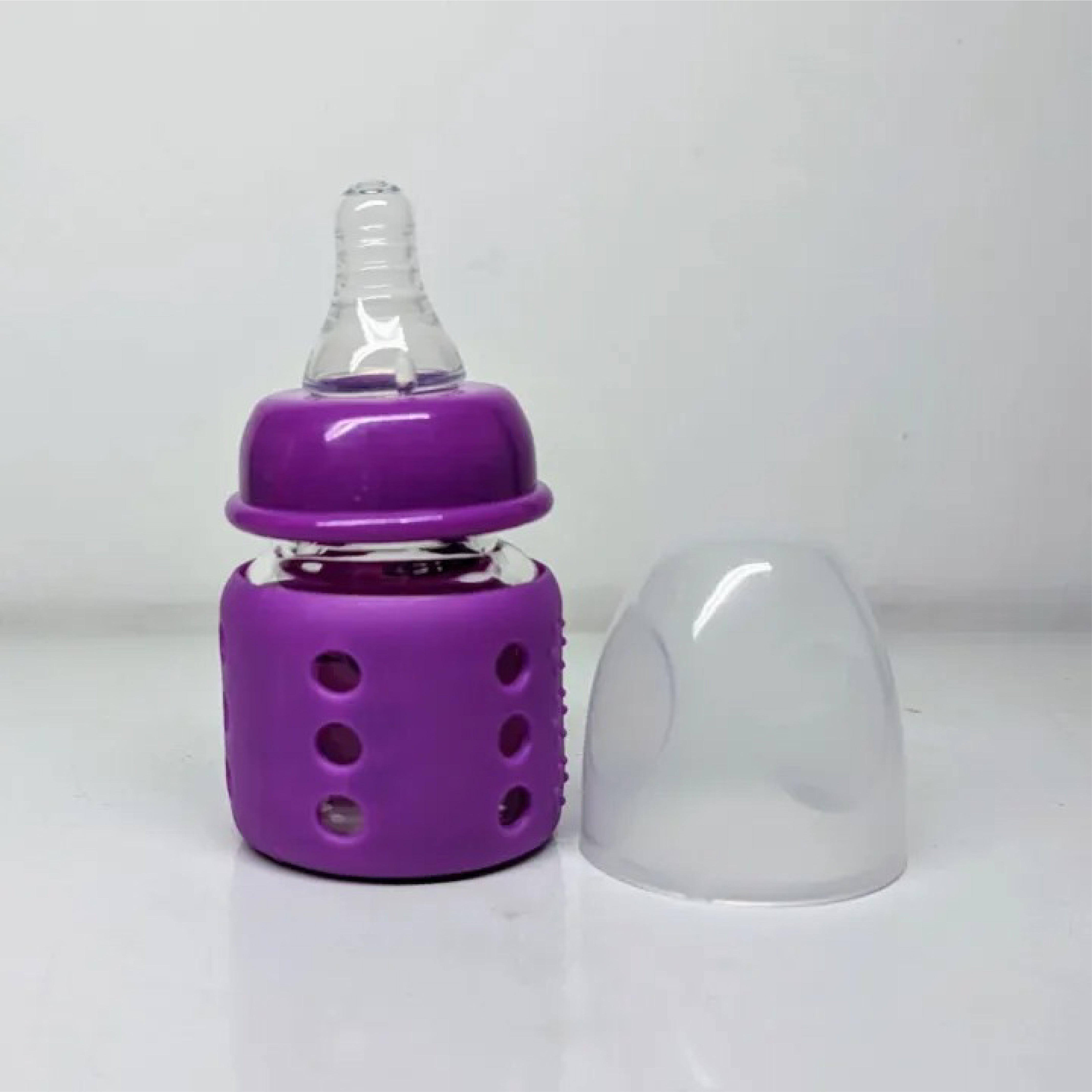 60ml Glass Baby Feeder with Silicone Cover – Newborn Essential