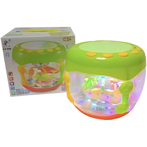 Light-Up Musical Drum - Fun and Learning for Toddlers