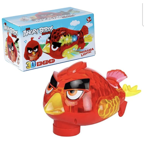 Musical Electric 3D Angry Bird Toy – Battery Operated with Lights and Music