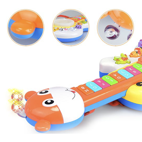 Music Guitar with Lights and Sound - Fun & Educational for Kids