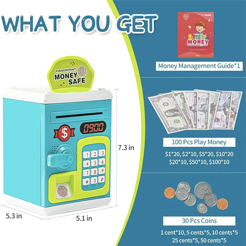 Electronic ATM Money Box for Kids - Learn and Save Fun!