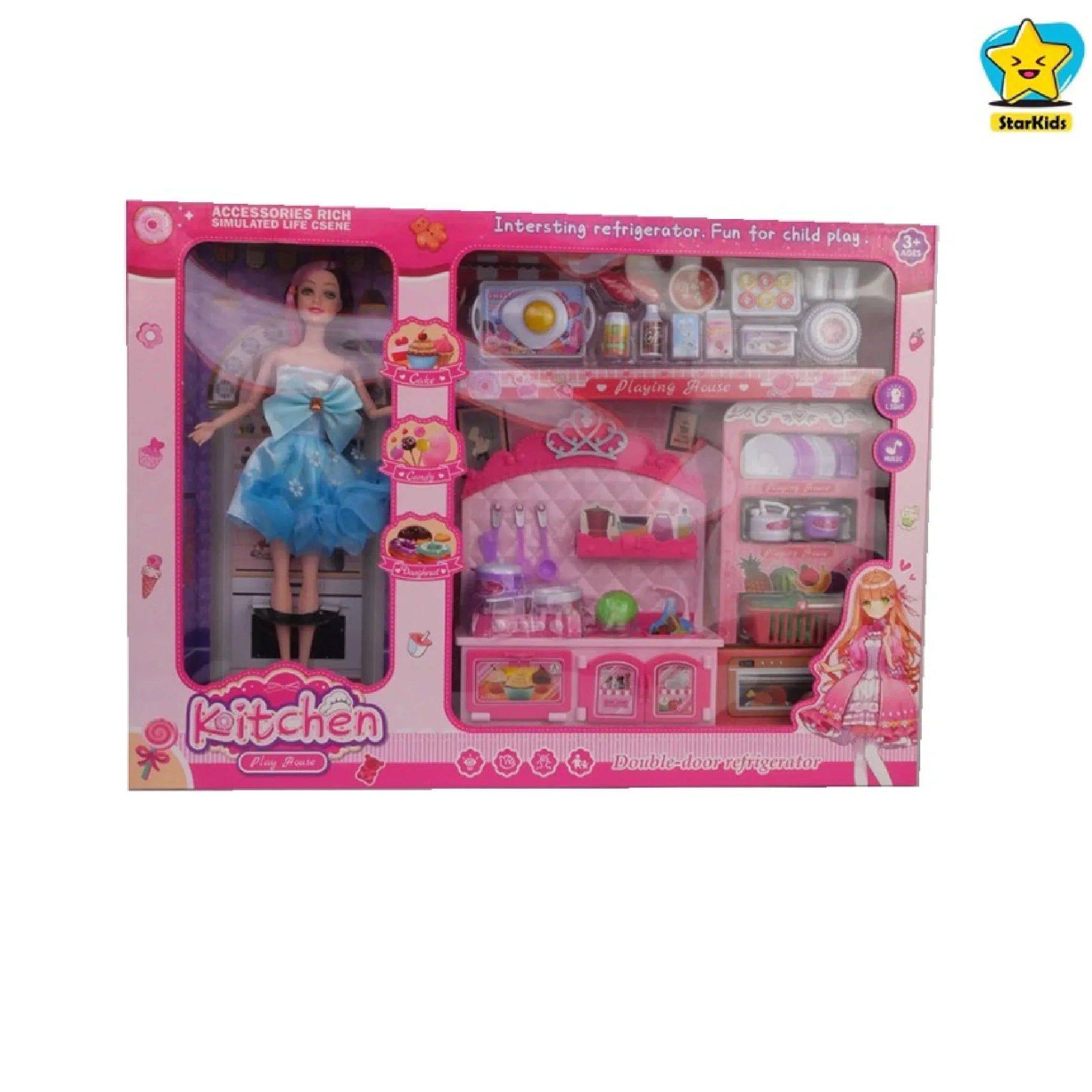 Adorable Doll with Kitchen Play Set - A World of Culinary Fun