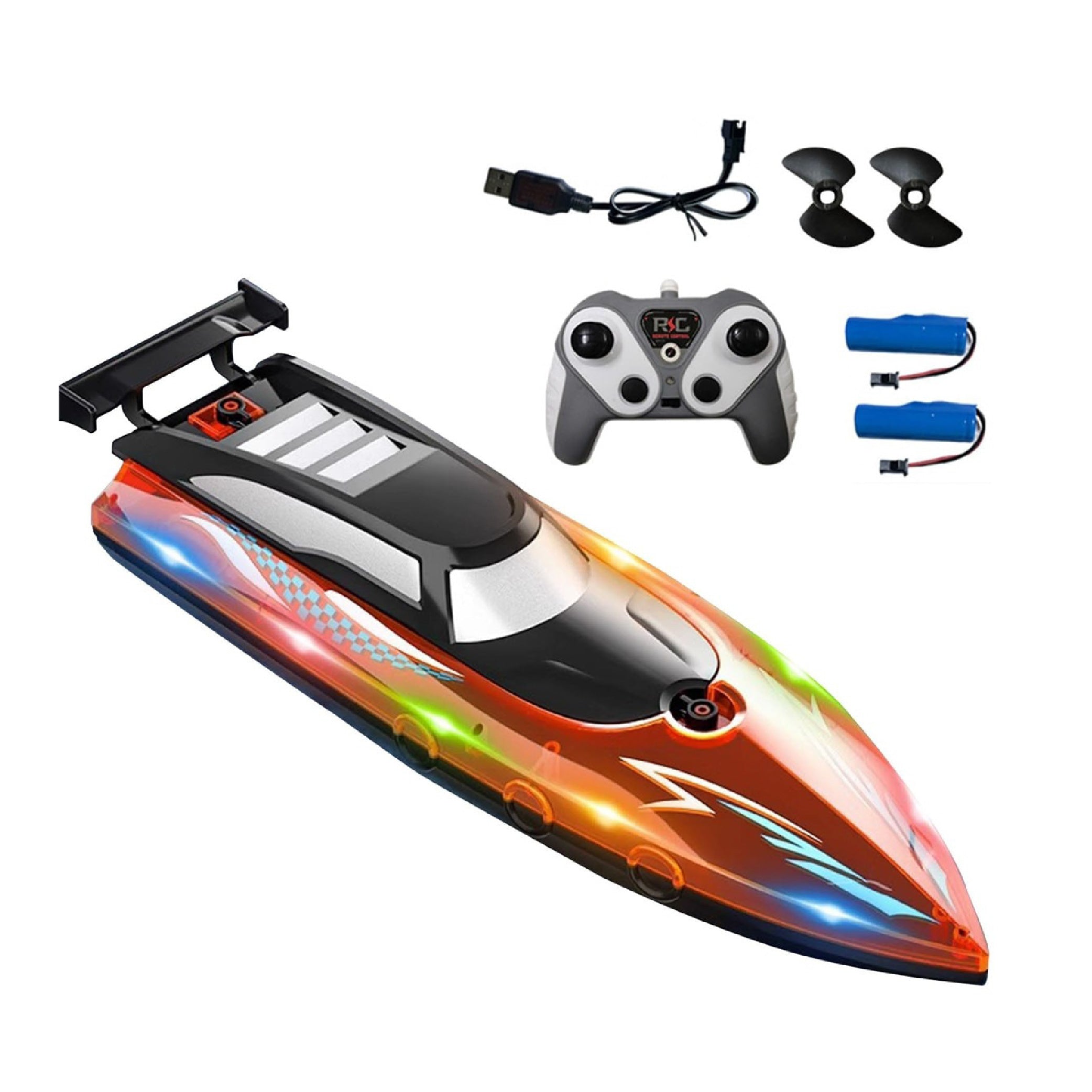 Airship High-Speed Remote Control Racing Yacht – 360° Rotating RC Boat for Kids