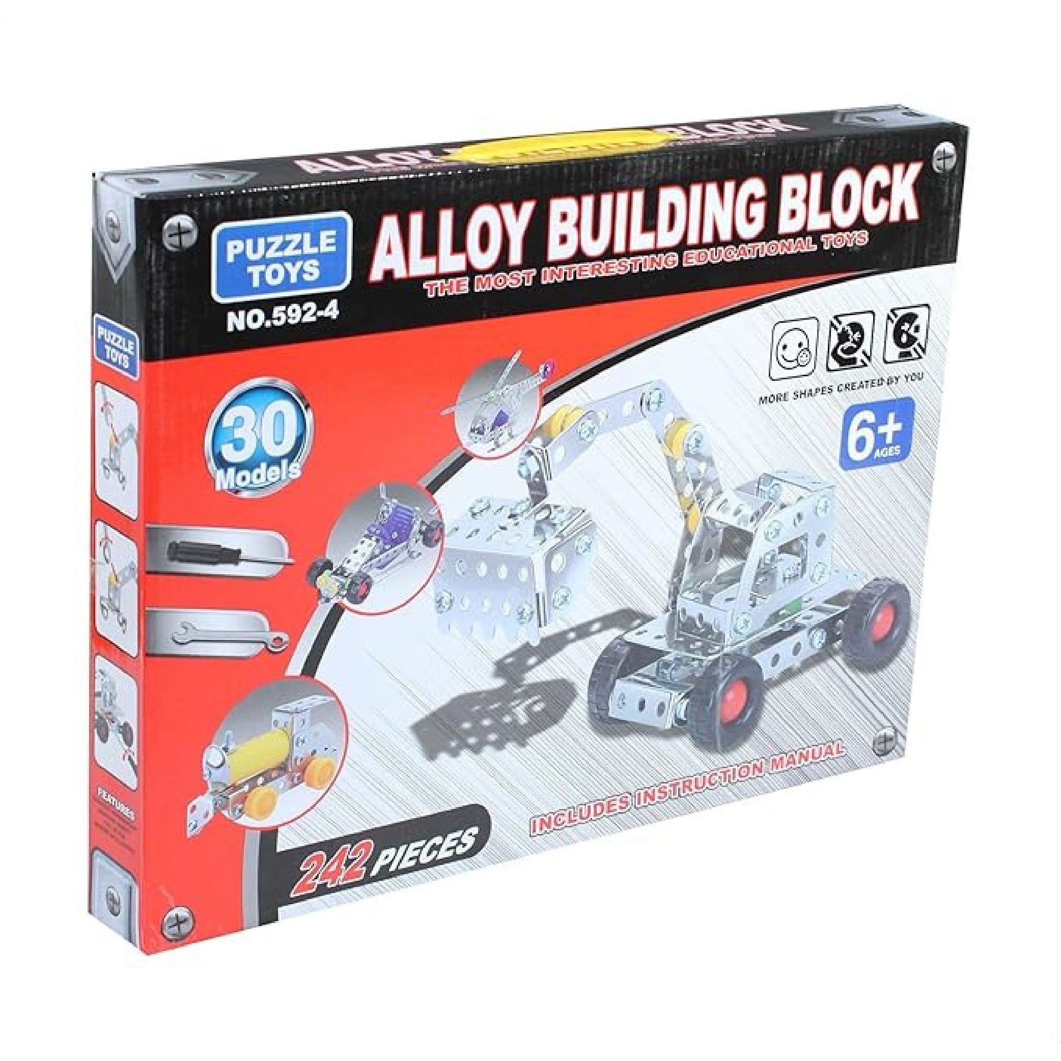 Alloy Building Block Set – DIY Construction Engineering Kit for Kids