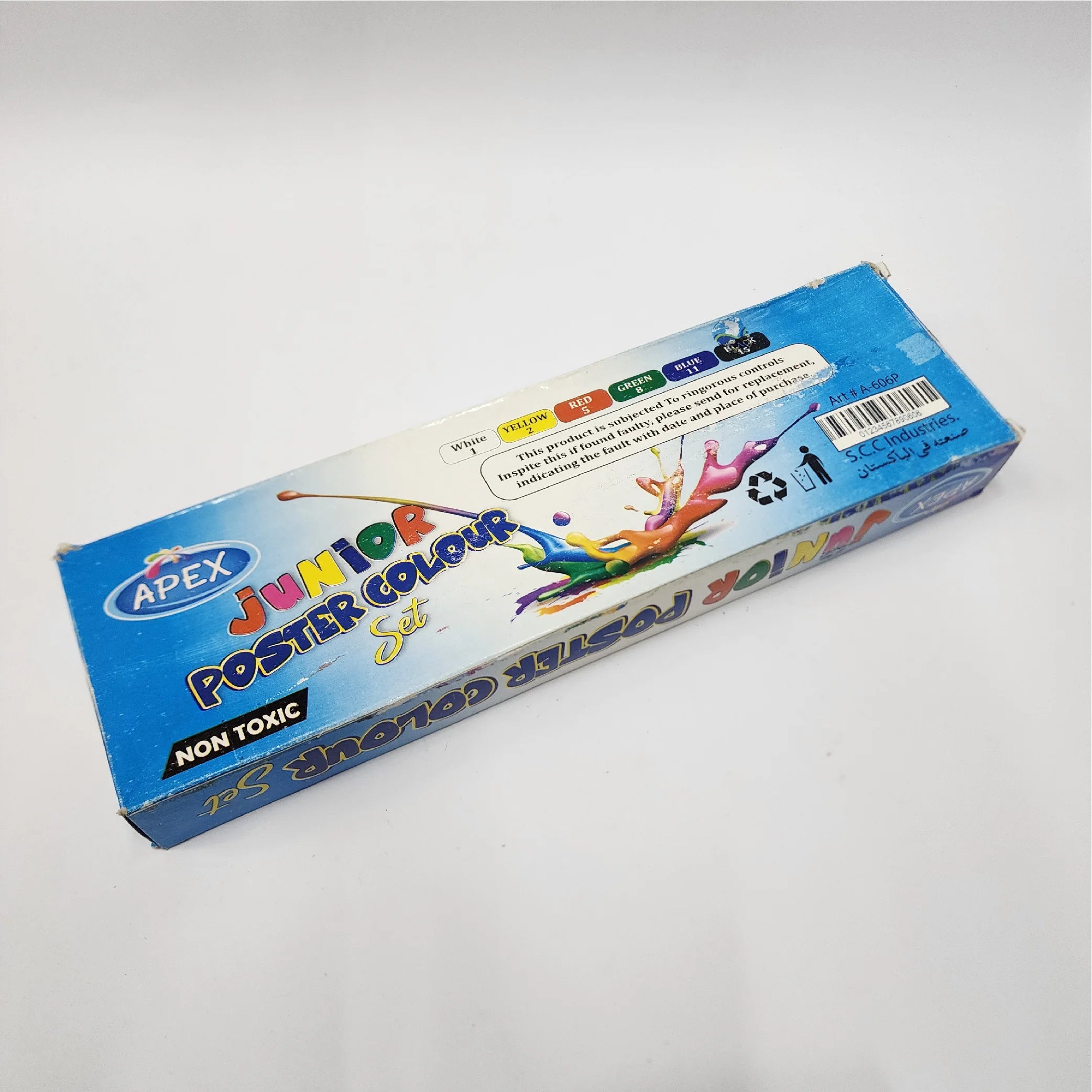 Apex Junior Poster Colour Set (6 Colours + 1 Brush