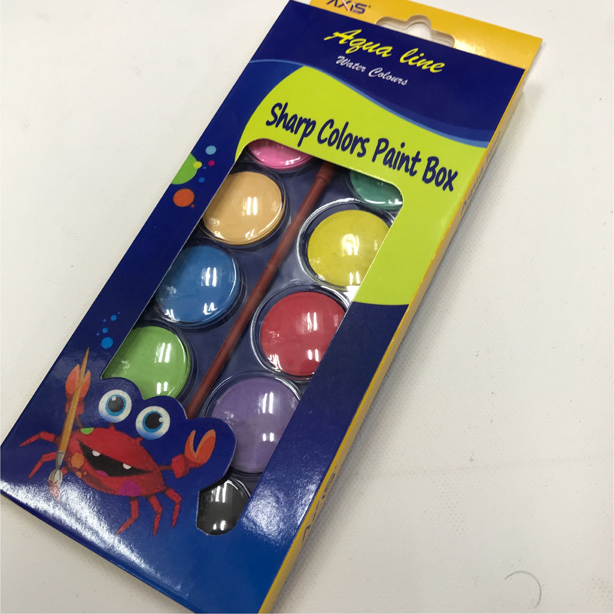 Sharp Paint Aqua Line Sharp Colors Paint Box – 12 Watercolor Set – Smart Toys