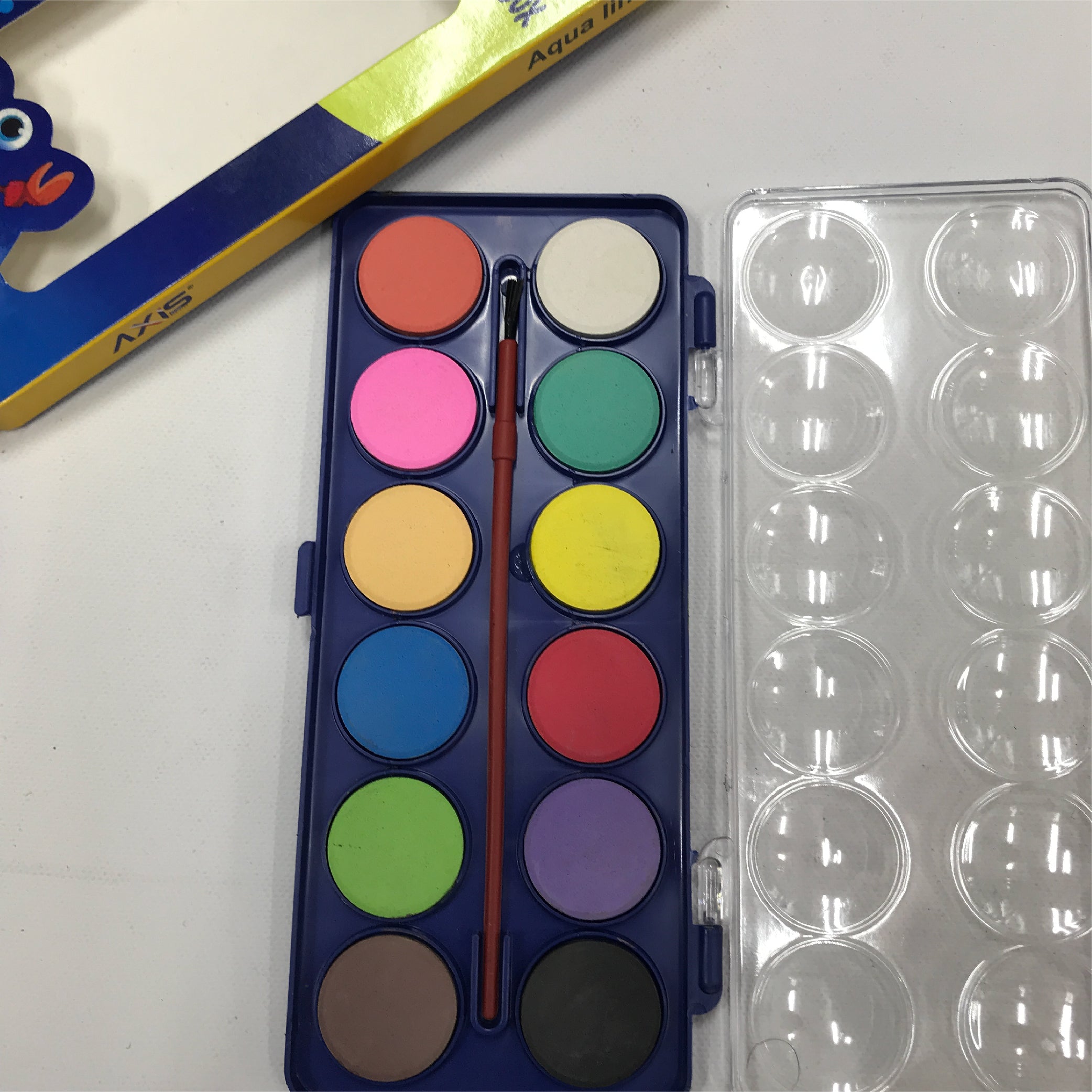 Aqua Line Sharp Colors Paint Box – 12 Watercolor Set