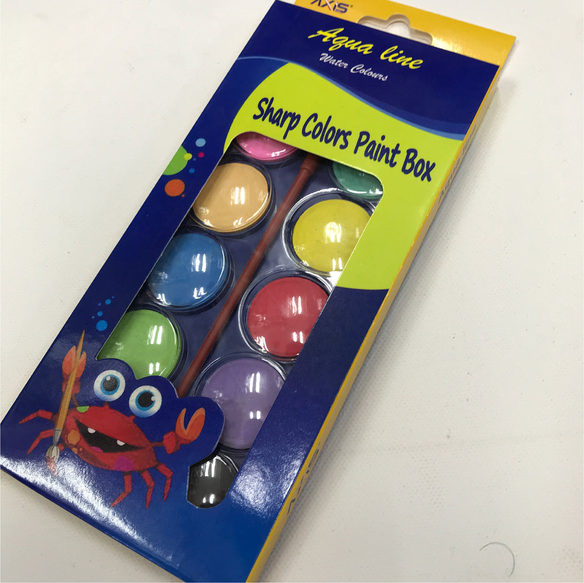 Aqua Line Sharp Colors Paint Box – 12 Watercolor Set – Smart Toys