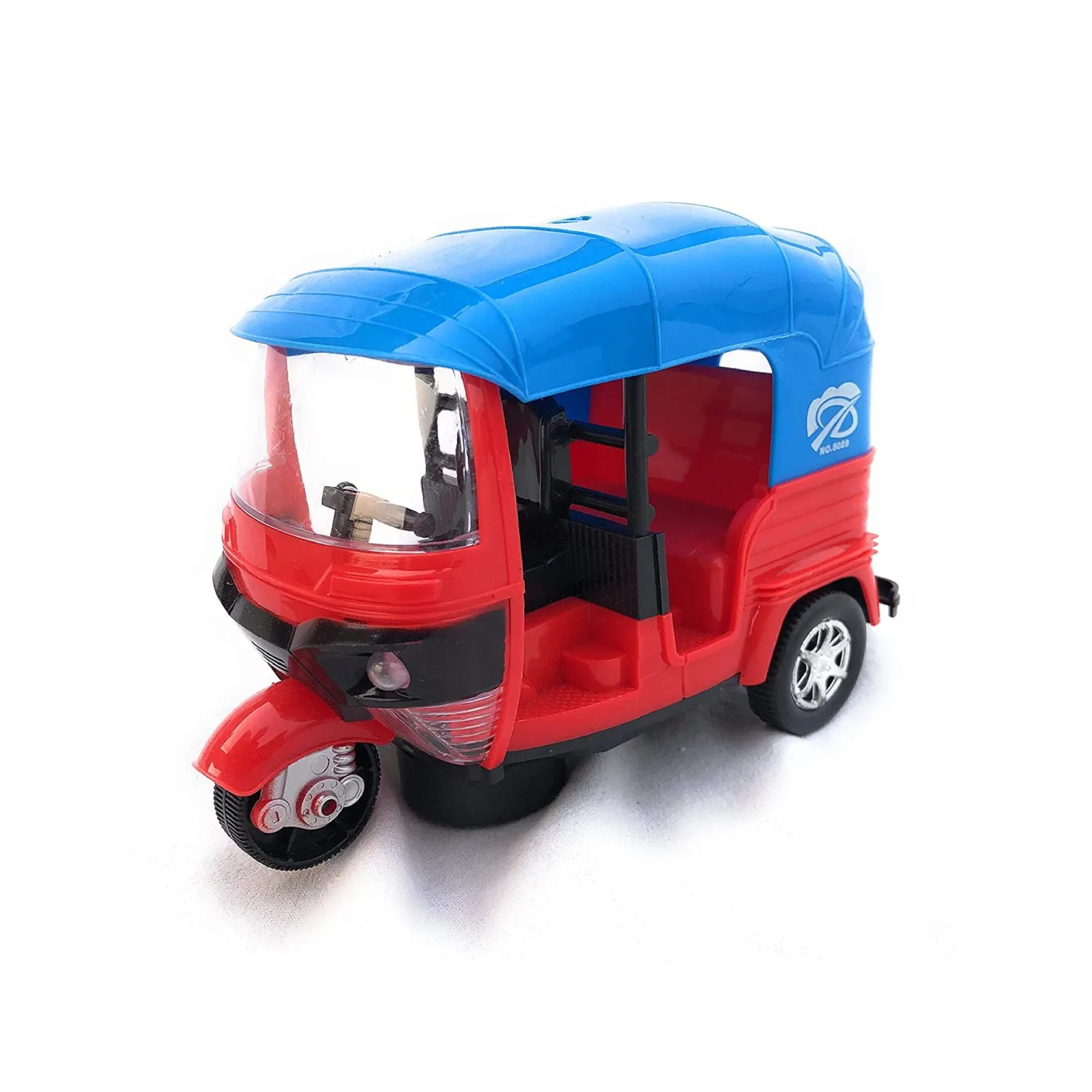 Musical Electric Tricycle Auto Rickshaw Toy – Battery Operated with Lights and Music