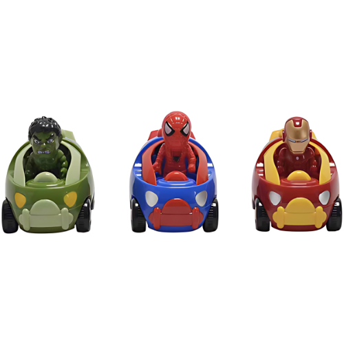 Avenger Ironman, Spiderman & Hulk Moving Head Friction Car