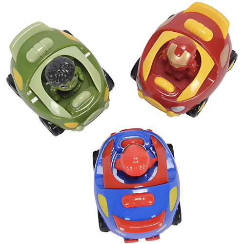 Avenger Ironman, Spiderman & Hulk Moving Head Friction Car