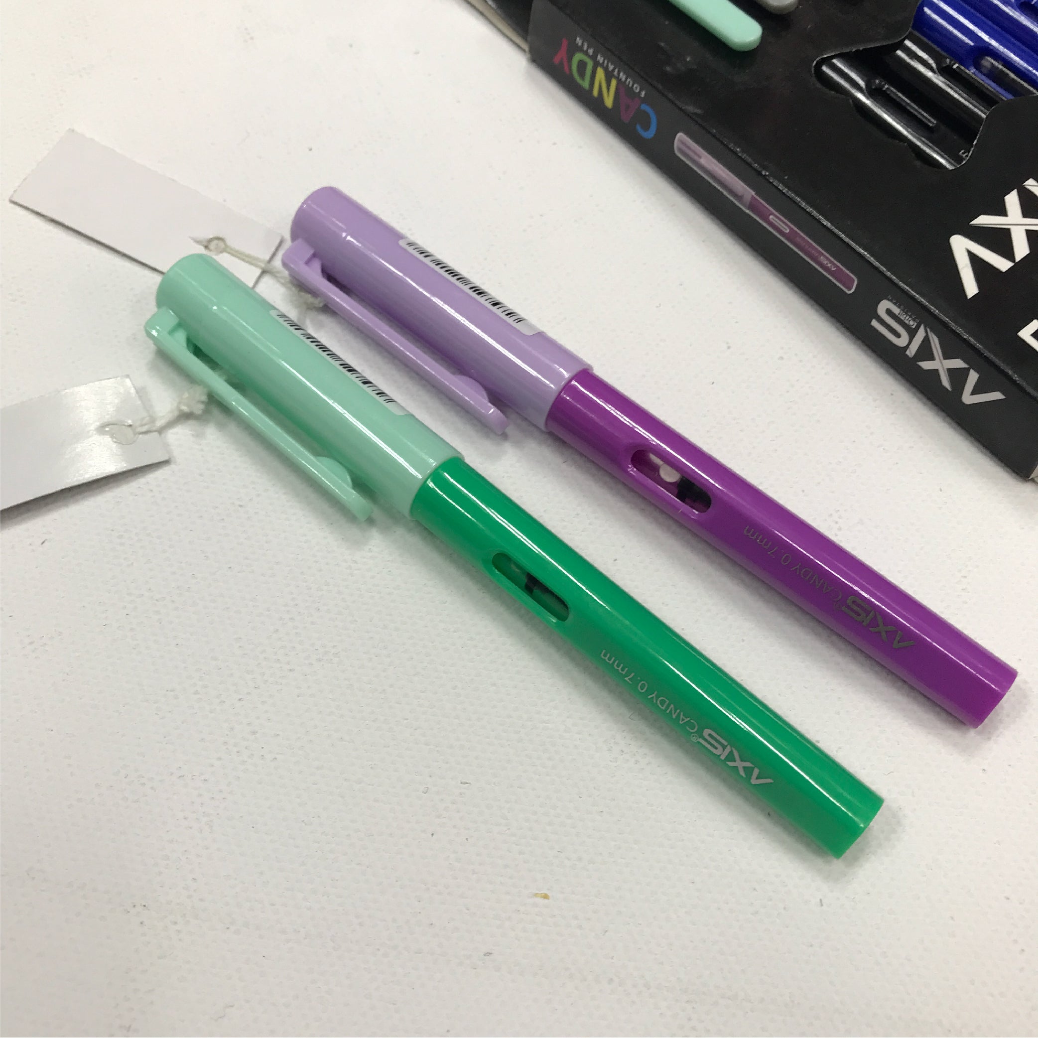 Axis Candy Fountain Pen Set - 5 Brilliant Colors for Smooth Writing