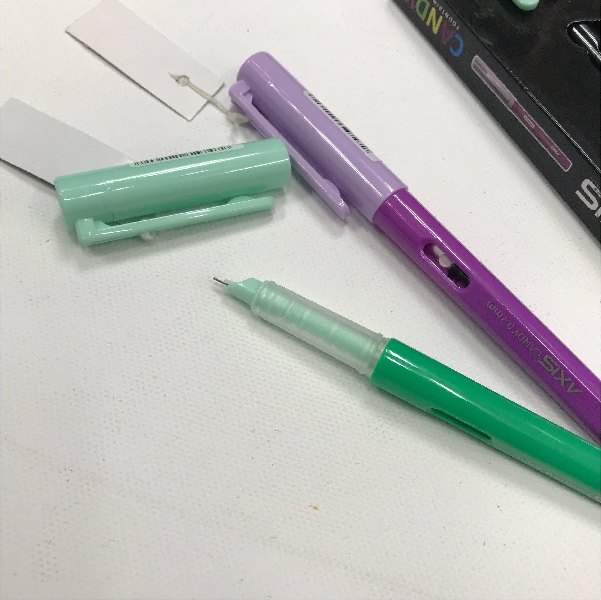 Axis Candy Fountain Pen Set - 5 Brilliant Colors for Smooth Writing