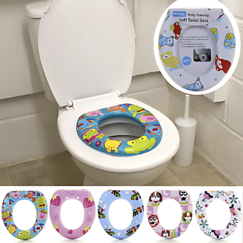 Baby Potty Training Seat Cover – Ergonomic, Anti-Slip, and Foldable with Soft Cushion