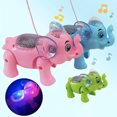 Clever Elephant Toy – Walking, Jumping, Sound & Light Fun for Kids