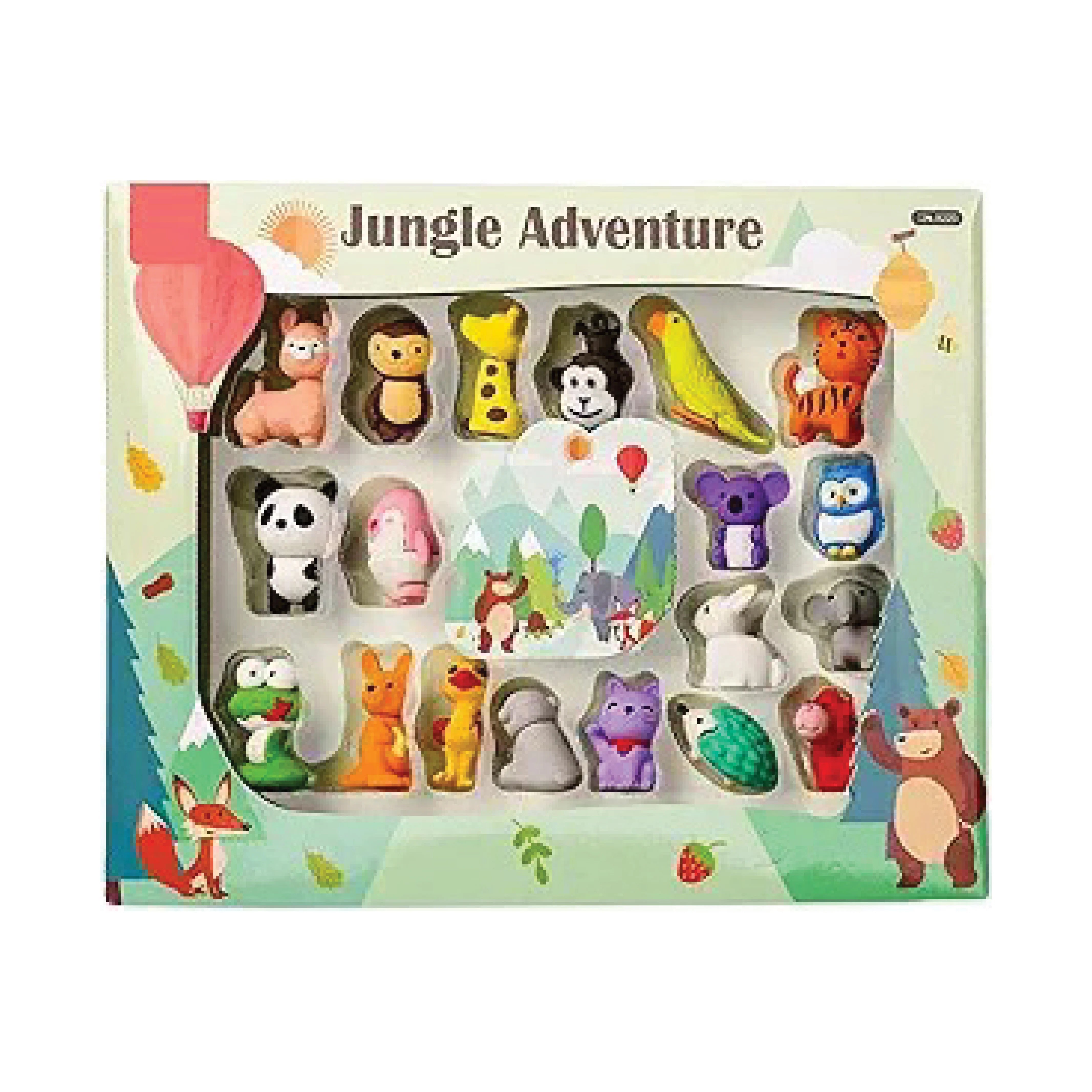 BYTERT 3D Animal Pencil Erasers - 19 Pcs Sea Animal Set