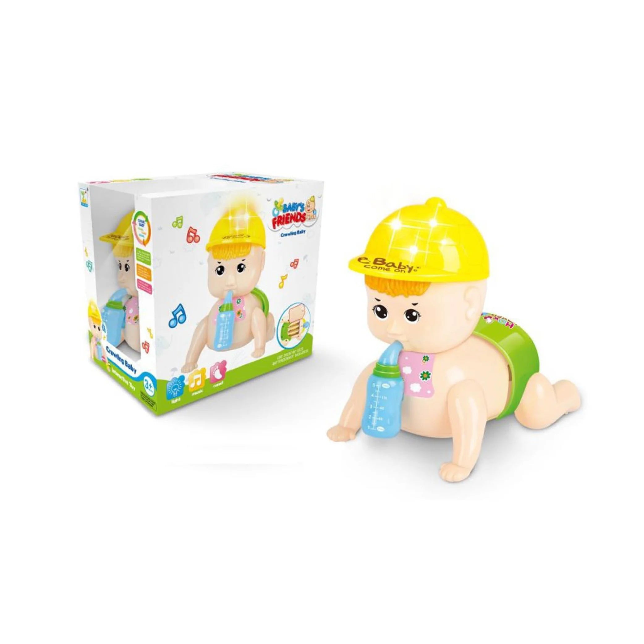 Musical Baby Crawling Toy – Engaging 3D Lights & Music for Infants