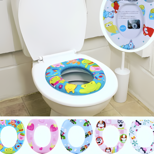 Baby Potty Training Seat Cover – Ergonomic, Anti-Slip, and Foldable with Soft Cushion